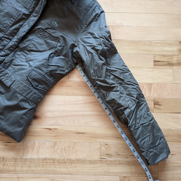 Lacoste green winter coat. - Picture 5 of 7